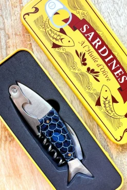 Cristina Oria Otros Accesorios De Bebidas|Gadgets De Vino^Sacacorchos Con Diseño De Sardina En Lata Vintage