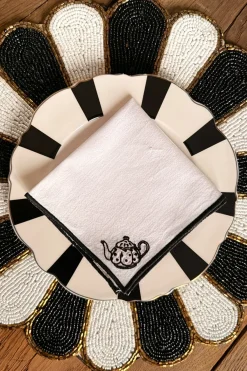 Cristina Oria Servilletas Y Accesorios^Servilleta De Cóctel Diseño Tetera CO