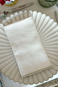 Cristina Oria Servilletas Y Accesorios^Servilleta De Lino Blanca