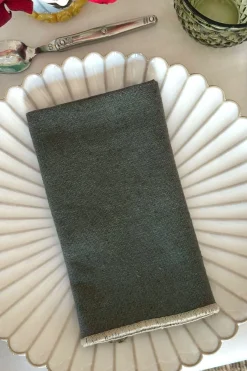 Cristina Oria Servilletas Y Accesorios^Servilleta De Lino Caqui