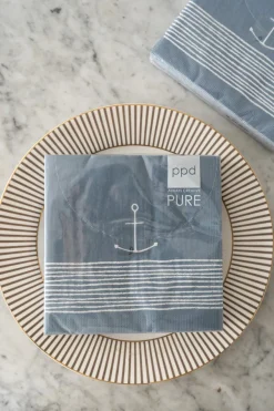 Cristina Oria Servilletas Y Accesorios^Servilletas Azules Con Diseño De Ancla Grandes