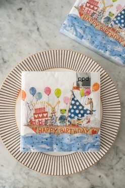 Cristina Oria Servilletas Y Accesorios^Servilletas Barco Happy Birthday Grandes
