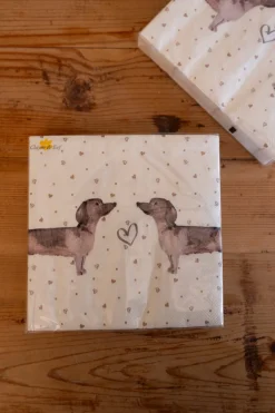 Cristina Oria Servilletas Y Accesorios^Servilletas De Papel Con Diseño De Teckel