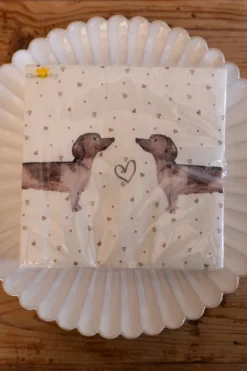 Cristina Oria Servilletas Y Accesorios^Servilletas De Papel Con Diseño De Teckel