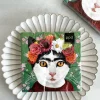 Cristina Oria Servilletas Y Accesorios^Servilletas Gato Frida Grandes