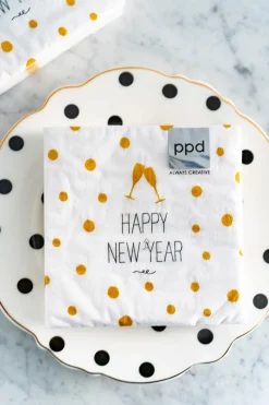 Cristina Oria Servilletas Y Accesorios^Servilletas Happy New Year Pequeñas