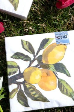 Cristina Oria Servilletas Y Accesorios^Servilletas Limones Grandes