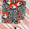 Cristina Oria Servilletas Y Accesorios^Servilletas Naranjas Peces Negros Grandes