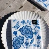 Cristina Oria Servilletas Y Accesorios^Servilletas Peonias Azules Grandes