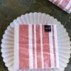 Cristina Oria Servilletas Y Accesorios^Servilletas Rayas Rojas Grandes