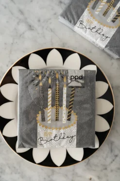 Cristina Oria Servilletas Y Accesorios^Servilletas Tarta & "Happy Birthday" Pequeñas