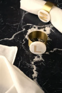 Cristina Oria Menaje Iniciales|Posavasos Y Servilleteros^Servilleteros De Mármol Iniciales