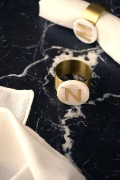 Cristina Oria Menaje Iniciales|Posavasos Y Servilleteros^Servilleteros De Mármol Iniciales