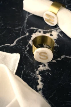 Cristina Oria Menaje Iniciales|Posavasos Y Servilleteros^Servilleteros De Mármol Iniciales