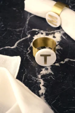 Cristina Oria Menaje Iniciales|Posavasos Y Servilleteros^Servilleteros De Mármol Iniciales