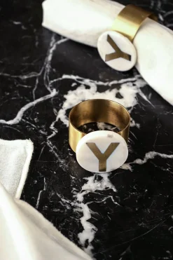 Cristina Oria Menaje Iniciales|Posavasos Y Servilleteros^Servilleteros De Mármol Iniciales