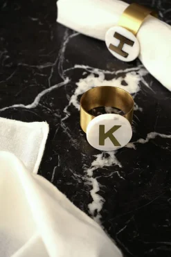 Cristina Oria Menaje Iniciales|Posavasos Y Servilleteros^Servilleteros De Mármol Iniciales