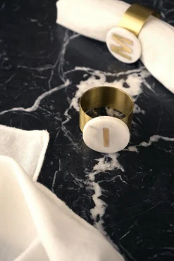 Cristina Oria Menaje Iniciales|Posavasos Y Servilleteros^Servilleteros De Mármol Iniciales