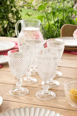 Cristina Oria Copas^Set 6 Copas Acrílicas Picos Transparentes