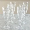 Cristina Oria Copas^Set 6 Copas Champagne Cristal Transparente Rombos