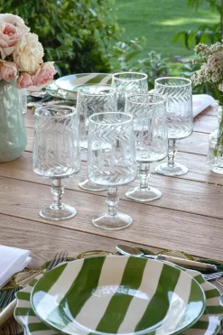 Cristina Oria Copas^Set 6 Copas Cristal Tallado