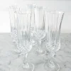 Cristina Oria Copas^Set 6 Copas De Champagne Cristal D'Arques Longchamp