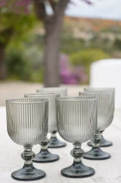 Cristina Oria Copas^Set 6 Copas De Diseño Grises