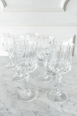 Cristina Oria Copas^Set 6 Copas De Vino Cristal D'Arques Longchamp