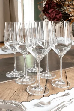 Cristina Oria Copas^Set 6 Copas Vino Alargadas Cristalería Sommelier