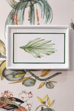 Cristina Oria Cuadros^Set 4 Cuadros Con Diseño De Hojas Verdes