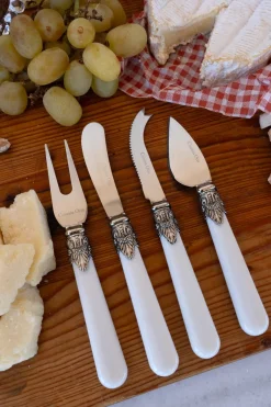 Cristina Oria Cubiertos De Aperitivo|Cuchillos^Set 4 Cuchillos De Queso Cubertería Amalfi CO