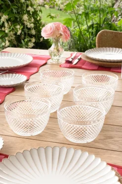 Cristina Oria Fuentes, Ensaladeras Y Cuencos^Set 6 Cuencos Acrílicos Picos Transparentes