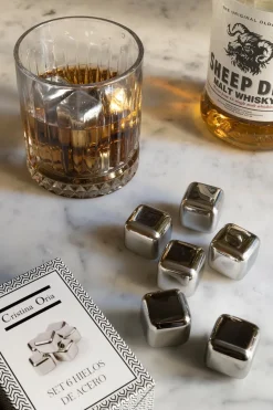 Cristina Oria Otros Accesorios De Bebidas|Gadgets De Vino^Set 6 Hielos De Acero Co