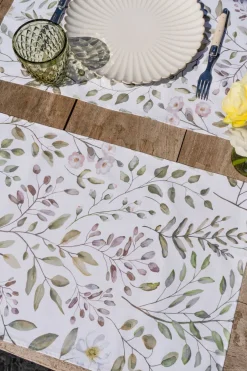 Cristina Oria Manteles Individuales|Manteles Antimanchas^Set 2 Manteles Individuales Diseño Jazmín
