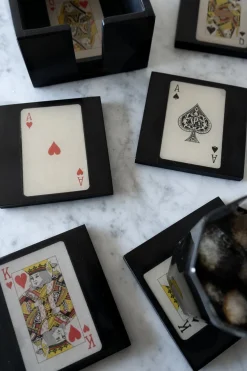 Cristina Oria Posavasos Y Servilleteros^Set 6 Posavasos Con Diseño De Cartas