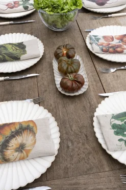 Cristina Oria Servilletas Y Accesorios^Set 6 Servilletas De Lino Con Diseño De Hortalizas