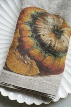 Cristina Oria Servilletas Y Accesorios^Set 6 Servilletas De Lino Con Diseño De Hortalizas