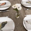 Cristina Oria Servilletas Y Accesorios^Set 6 Servilletas De Lino Con Diseño De Aves