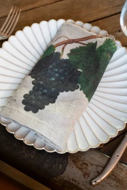 Cristina Oria Servilletas Y Accesorios^Set 6 Servilletas De Lino Con Diseño de Frutas