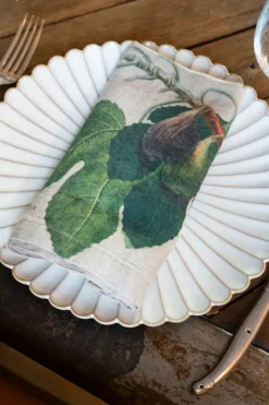 Cristina Oria Servilletas Y Accesorios^Set 6 Servilletas De Lino Con Diseño de Frutas