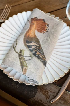 Cristina Oria Servilletas Y Accesorios^Set 6 Servilletas De Lino Con Diseño de Pájaros