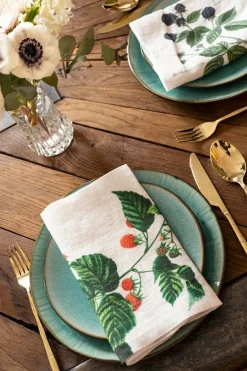 Cristina Oria Servilletas Y Accesorios^Set 6 Servilletas De Lino Con Diseño De Bayas Silvestres