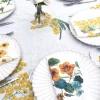 Cristina Oria Servilletas Y Accesorios^Set 6 Servilletas De Lino Con Diseño De Flores Amarillas
