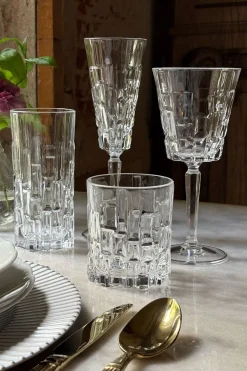 Cristina Oria Vasos^Set 6 Vasos Bajos Diseño Glacial