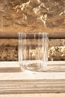 Cristina Oria Vasos^Set 6 Vasos Cristal Ondas Pequeños