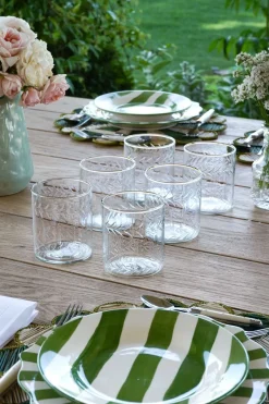 Cristina Oria Vasos^Set 6 Vasos Cristal Tallado