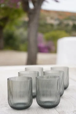 Cristina Oria Vasos^Set 6 Vasos De Diseño Grises