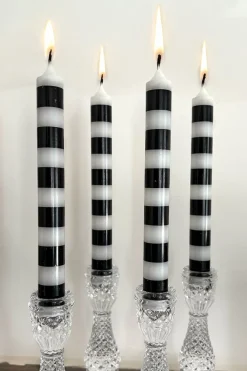 Cristina Oria Velas^Set 4 Velas Blancas Y Negras