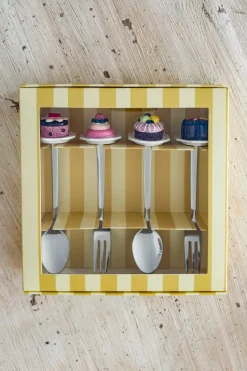 Cristina Oria Cubiertos De Postre^Set Cucharas Y Tenedores Diseño Tartas