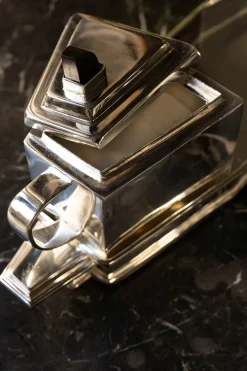 Cristina Oria Accesorios De Mesa^Set De 3 Piezas Para El Té De Plata Co